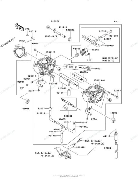 Kawasaki ATV 2004 OEM Parts Diagram for Carburetor | Partzilla.com