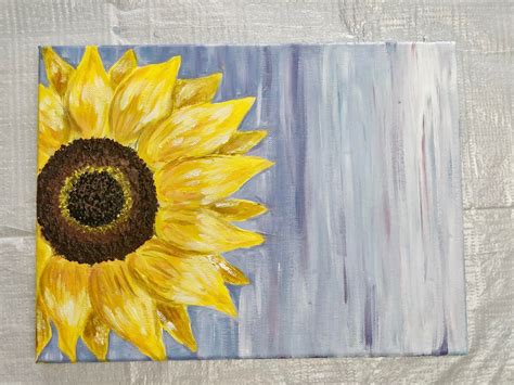 How to Paint a Sunflower - Learn to Paint for Beginners Series | Flower painting, Sunflower ...