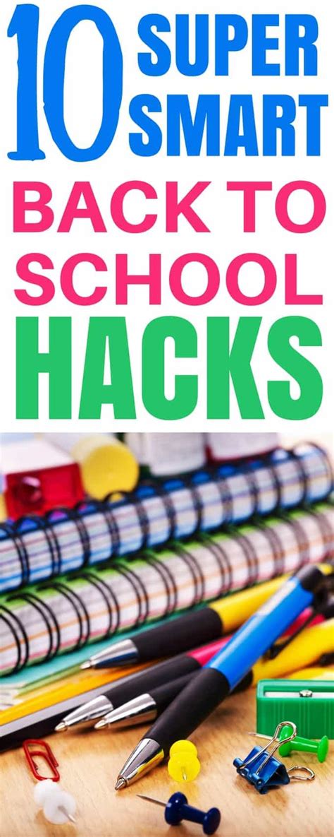 10 Super Smart Back to School Hacks you'll Love! - Noshtastic