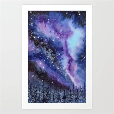 Art Prints & Printed Wall Decor | Society6 | Watercolor galaxy, Paintings art prints, Landscape ...