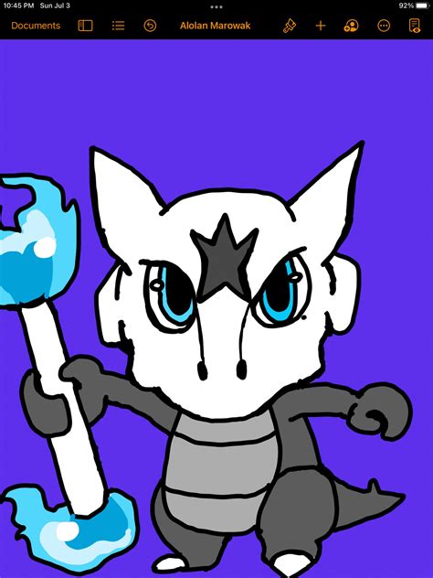 Alolan Marowak by Dripptide on DeviantArt