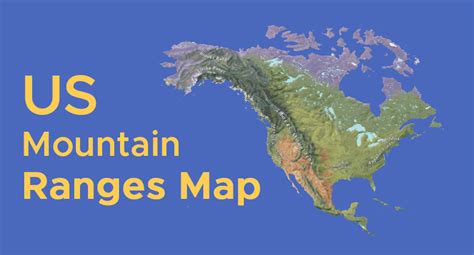 Us Map With Mountains Ranges - Ricky Christal