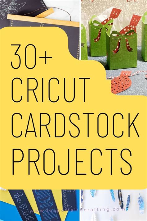 30 Cricut Cardstock Projects to Make for Beginners to Advanced! | Cricut birthday cards ...