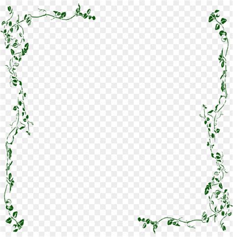 Vine Border Green Clip Art At Clker Com Vector Clip - Vinyl Wall Art Decal Sticker 275 Flower ...