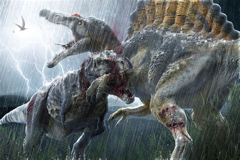 Giganotosaurus Vs T Rex Vs Spinosaurus