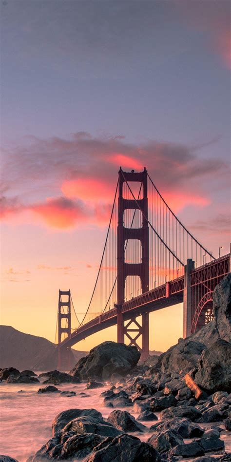 Golden Gate Bridge Sunset Wallpapers - Top Free Golden Gate Bridge Sunset Backgrounds ...