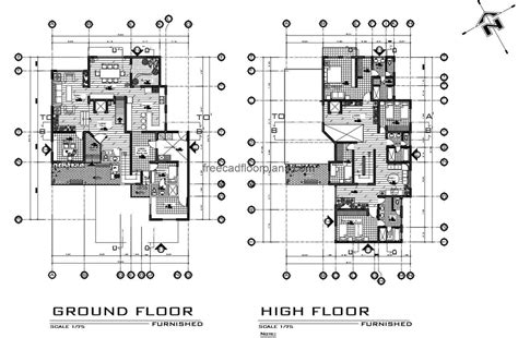 2 Storey House Floor Plan Autocad - floorplans.click