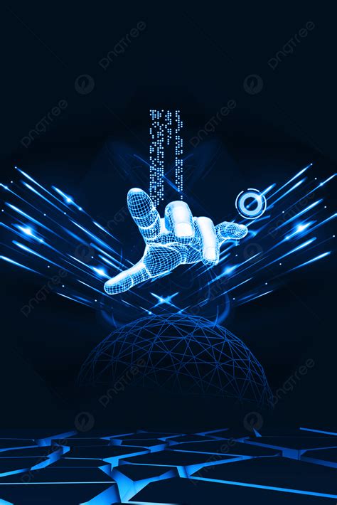 Blue Technology Technological Sense Business Atmosphere Background Wallpaper Image For Free ...