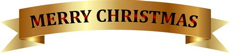 Download Golden Merry Christmas Banner Png Clip-art Image Transparent Png (#3172206) - PinClipart