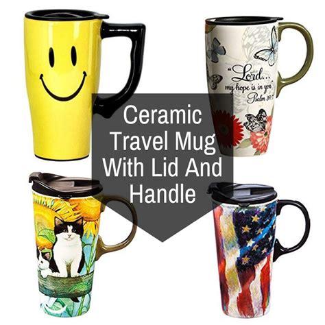 Ceramic Travel Mug With Lid And Handle - Road Mugs