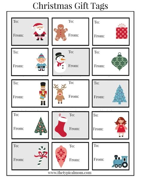 Free Printable Christmas Labels - Free Christmas Tags Printable