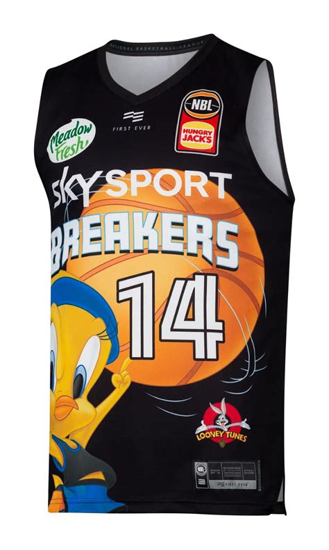 New Zealand Breakers 2019-2020 Looney Tunes Jersey