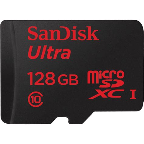 SanDisk 128GB microSDXC Memory Card Ultra SDSQUNC-128G-AN6IA B&H