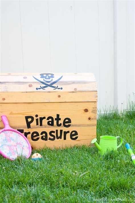 DIY Treasure Chest Toy Box - Houseful of Handmade