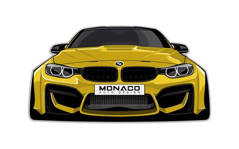 [VECTOR SERIES] BMW M4 Widebody - Front by MonacoAutoDesign on DeviantArt