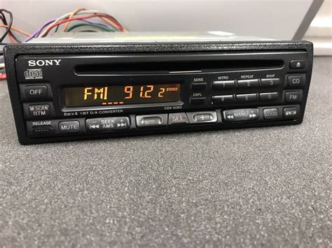 Old Sony Car Radio Stereo Cd Player Model Cdx-5060 Retro 90s Vintage Retro - JT Audio