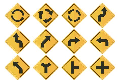 Road Sign Arrow Vectors 115967 Vector Art at Vecteezy