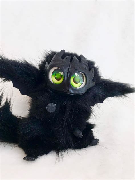 Night Fury Dragon Toy Toothless Plush Dragon Plush | Etsy