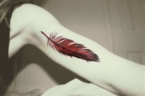 Red Feather Tattoo