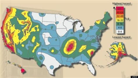 feals: U.S. Fault Lines GRAPHIC: Earthquake Hazard MAP