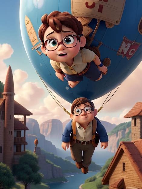 Premium AI Image | up movie wallpaper balloon