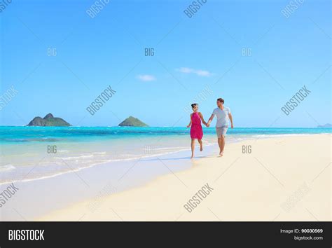 Beach Couple Happy Image & Photo (Free Trial) | Bigstock