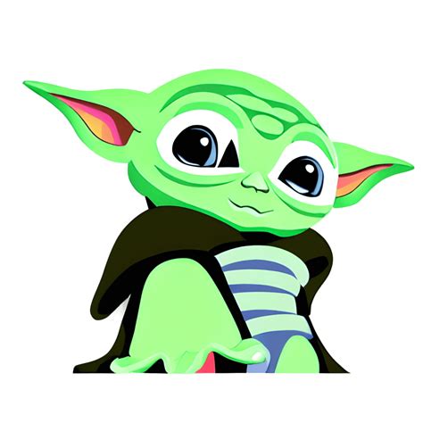 Cute Baby Yoda Graphic · Creative Fabrica