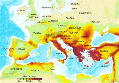 Seismic map of Europe [7] | Download Scientific Diagram