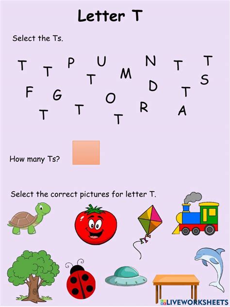 Letter T Worksheets - 50 FREE Printables | Printabulls - Worksheets Library