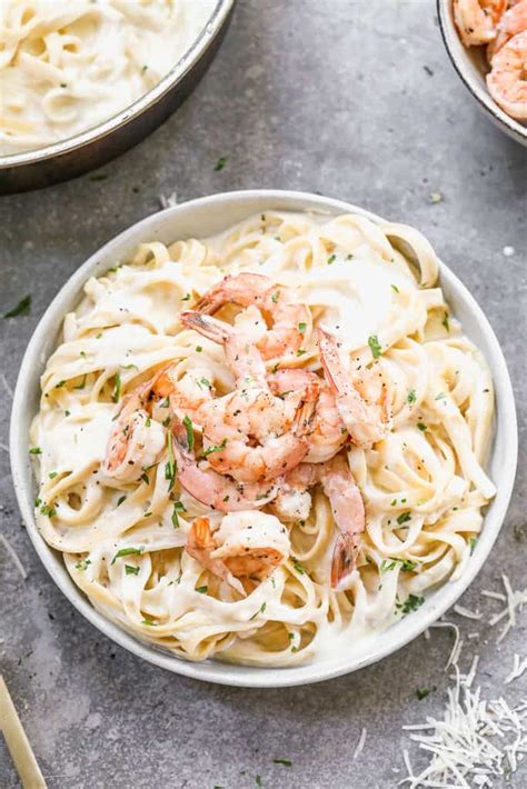 Pasta Alfredo With Shrimp Recipe | Deporecipe.co