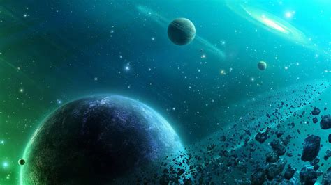 Galaxy Wallpaper Hd - Blue And Green Galaxy - 1600x900 - Download HD Wallpaper - WallpaperTip