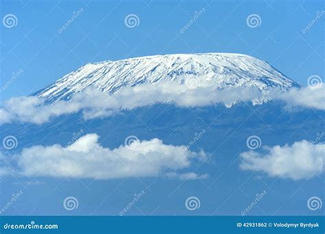 Snow on Top of Mount Kilimanjaro Stock Photo - Image of high, africa: 42931862