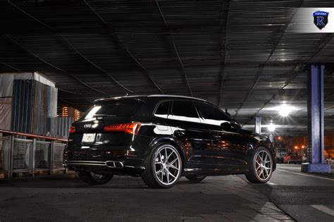 Black Audi Q5 on Chrome Rohana Wheels — CARiD.com Gallery