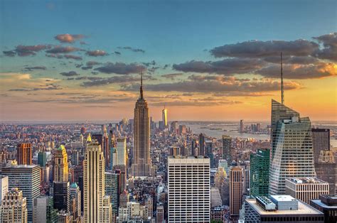 New York Skyline Sunset by Basic Elements Photography