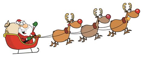 Santa Sleigh Silhouette Clip Art at GetDrawings | Free download