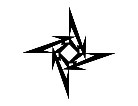 Awesome Tribal Jagged Star Tattoo Designs – Tribal Star Tattoos