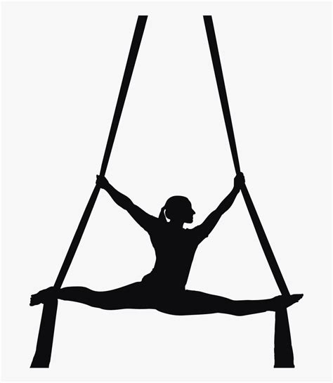 Transparent Aerial Silks Silhouette , Free Transparent Clipart - ClipartKey