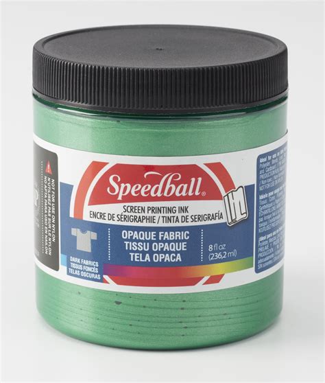 Speedball Opaque Fabric Screen Printing Ink, 8 oz. Jar, Emerald - Walmart.com - Walmart.com