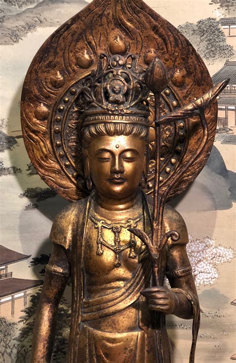 Antique Japanese Gilded Bronze Buddha Statue – Kuraya