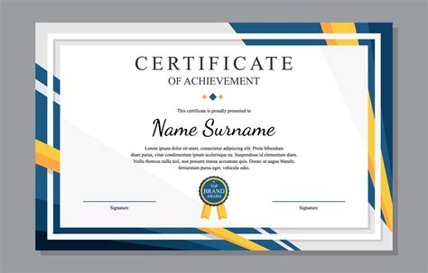 Modern Elegant Certificate Template | Free certificate templates, Certificate of achievement ...