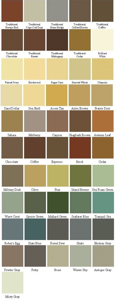 behr deck over colors chart - Yu Conti