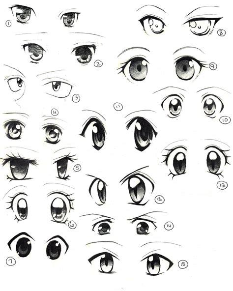 Anime Eyes Practice by saflam on DeviantArt | Easy anime eyes, How to draw anime eyes, Draw ...