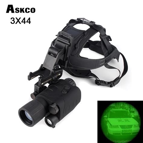 Professional Gen1 3X44 Infrared Night Vision Monocular IR Goggles Monocular Night Vision Scope ...