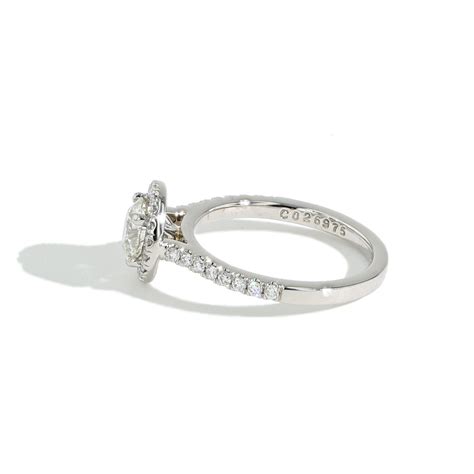 Halo Engagement Ring, Round Diamond, Platinum, DERMH4XSPL-CO26