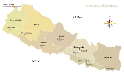 Administrative Map of Nepal - Nations Online Project