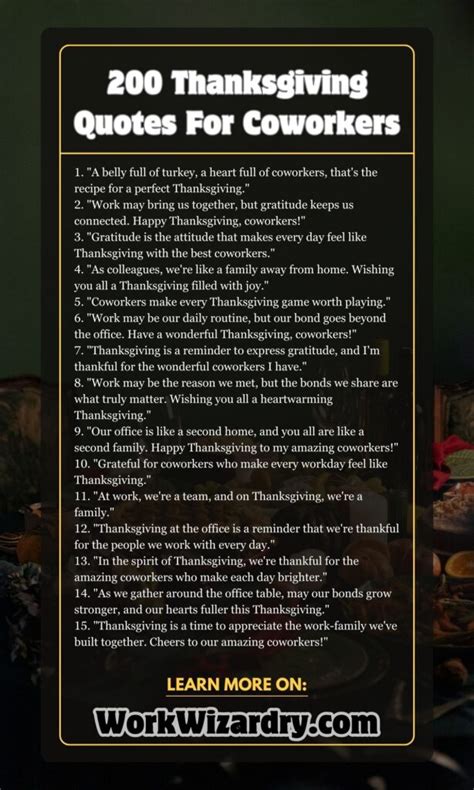 200 Fun Thanksgiving Quotes For Coworkers That Inspire And Bring Festive Moods To The Office ...