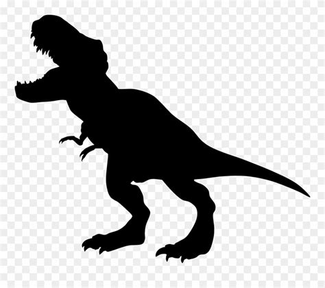 Download Dinosaur Rex Silhouette Png Transparent Clip Art Imageu200b (#4237) - PinClipart