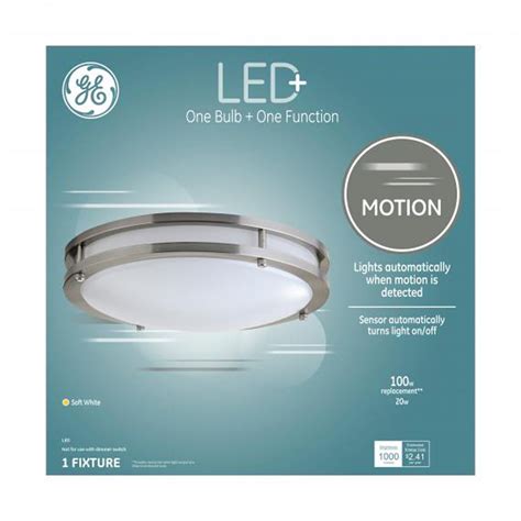 GE LED+ Motion Sensor Light, Indoor Motion Sensor Night Lights, Soft White, 100-Watt Replacement ...