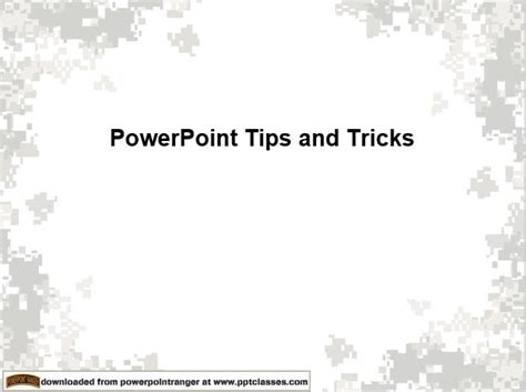 Powerpoint Tips and Tricks - PowerPoint Ranger, Pre-made Military PPT Classes