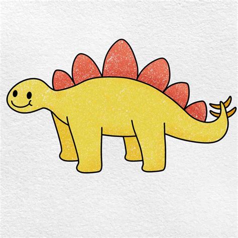 10+ Draw A Dinosaur Easy - AzariBhurkat